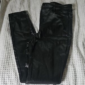Sleek Black Faux Leather Pants